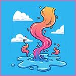 Liquid evaporating.
